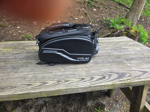 Customer photo review of Waterproof Bike Rack Bag
