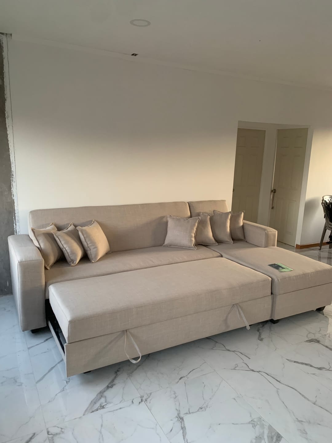 Customer photo review of Sofá en L Cama Baúl Paris