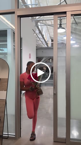 Customer video review of Rib Lounge Leggings - Papaya