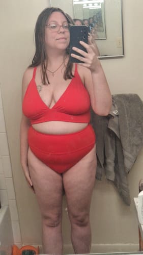 Customer photo review of 'Uplift' Plunging Bikini Top