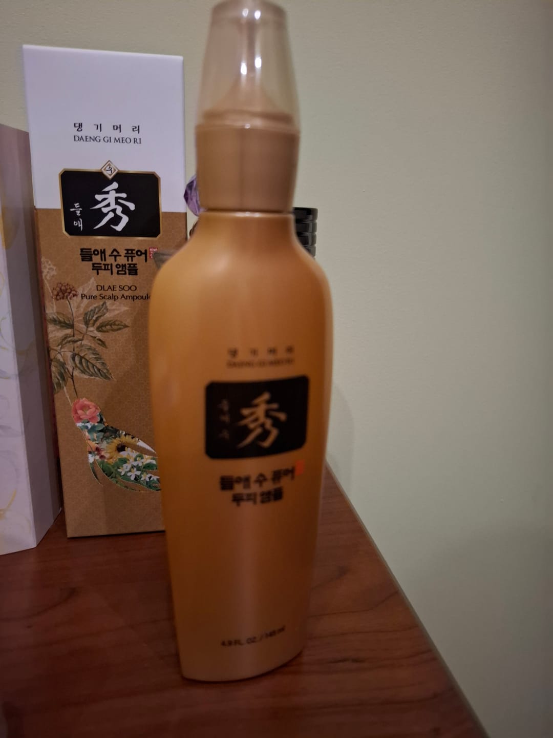 Customer photo review of Пептиден серум за бърз растеж и възстановяване на косата Doori Златен еликсир