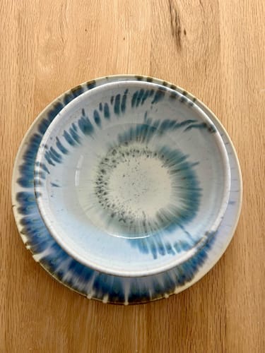 Customer photo review of Coral Azul - Müslischale blau-weiss reaktiv