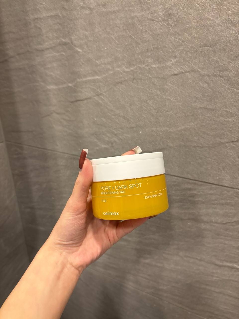 Customer photo review of Pretpigmentācijas spilventiņi Celimax Pore+Dark Spot Brightening Pad