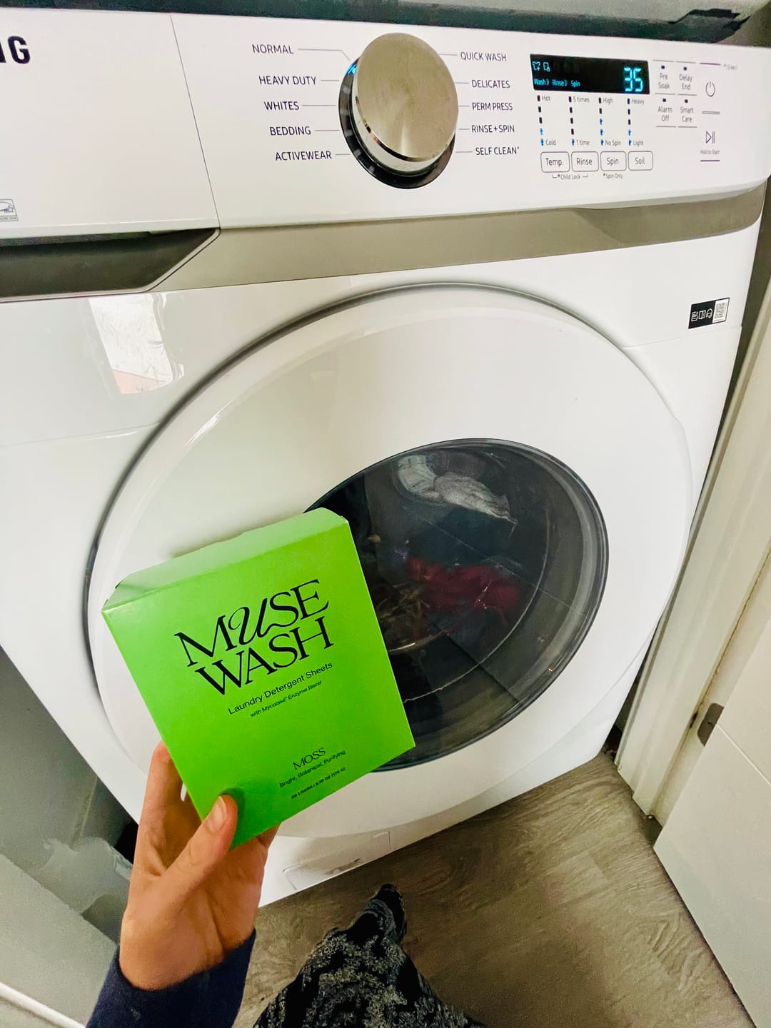 Customer photo review of Laundry Detergent Sheets — 50 Loads