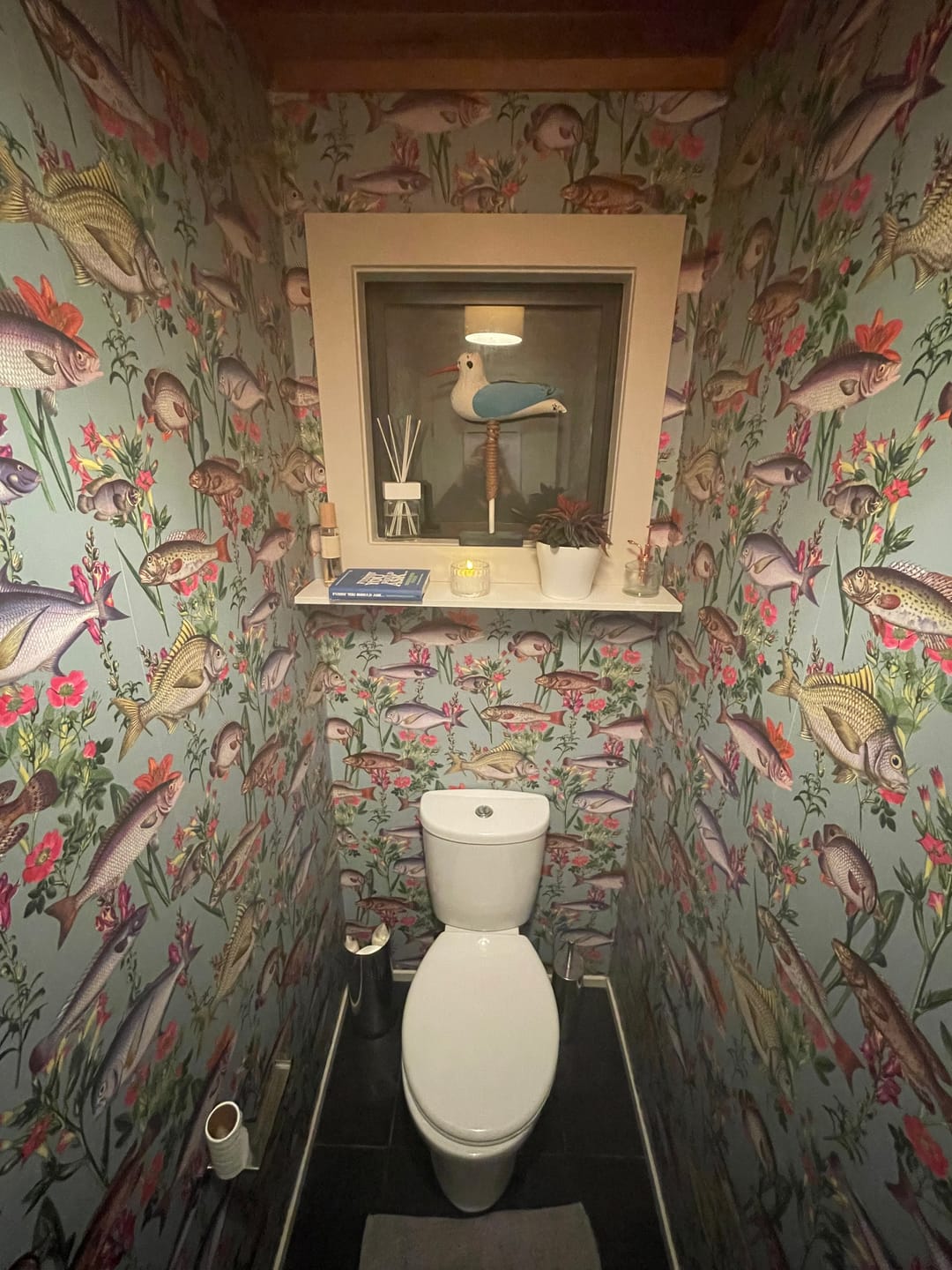 Customer photo review of Lagoon Fish Wallpaper - Teal