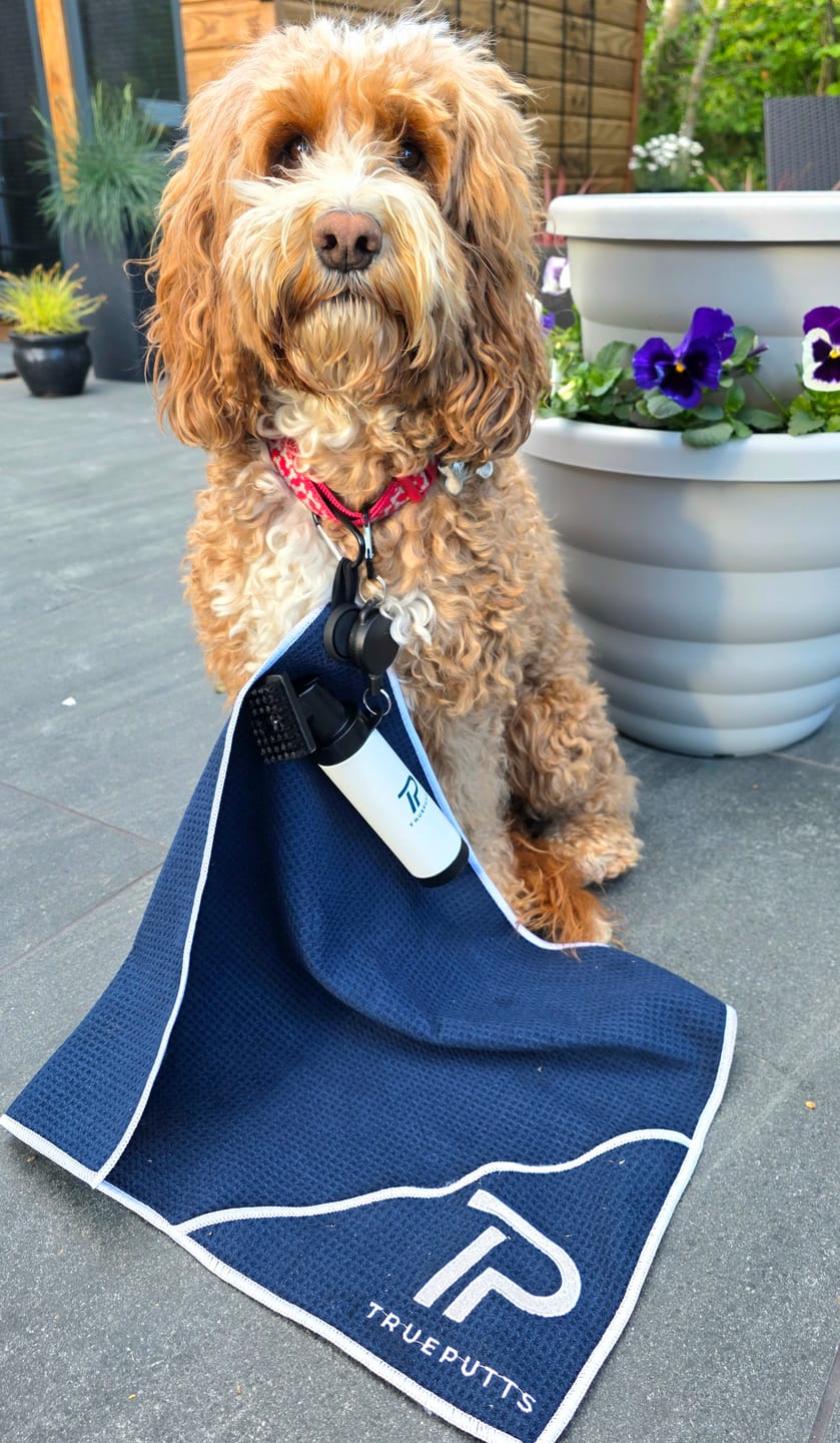 Customer photo review of TruePutts Premium Golf Towel (Free Gift)