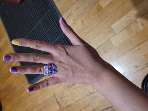 Customer photo review of Harlequin Bow Ring