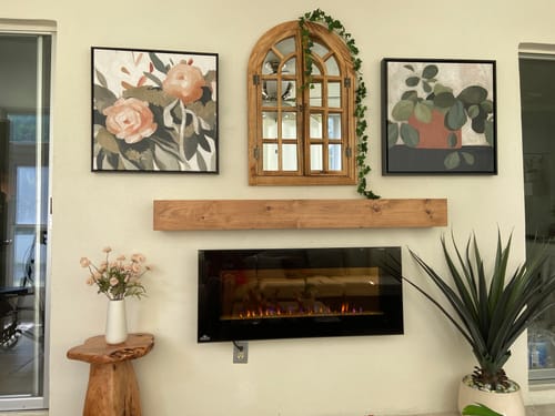 Customer photo review of Rustic Mantels