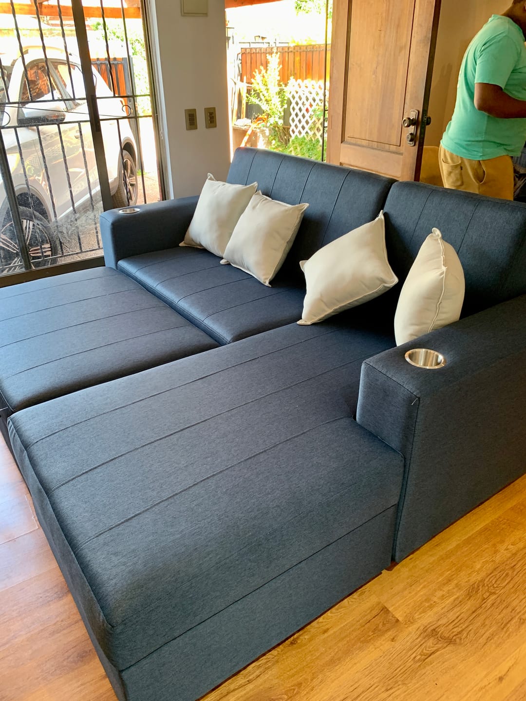 Customer photo review of Sofá en L Cama Baúl Paris