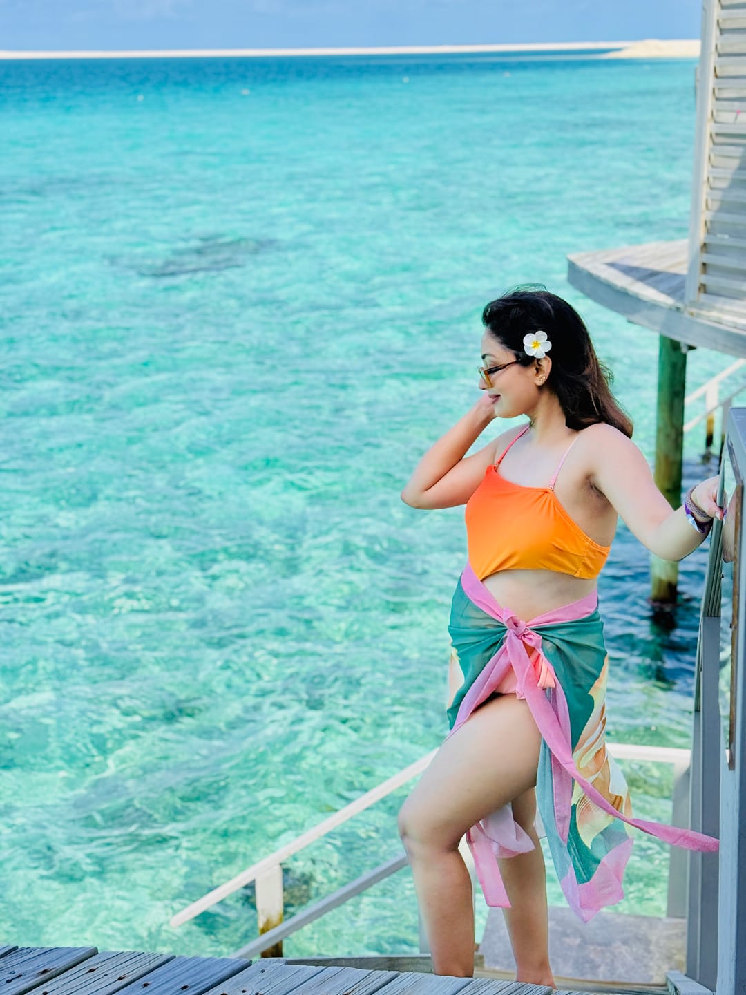 Customer photo review of Sunset Swimsuit With Sarong