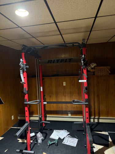 Customer photo review of RitFit M1 PRO Smith Machine Home Gym Package Comprehensive All-In-One Workout System