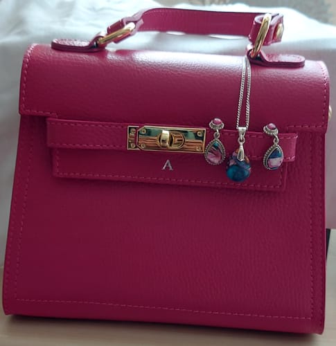 Customer photo review of Polly Top Handle Bag