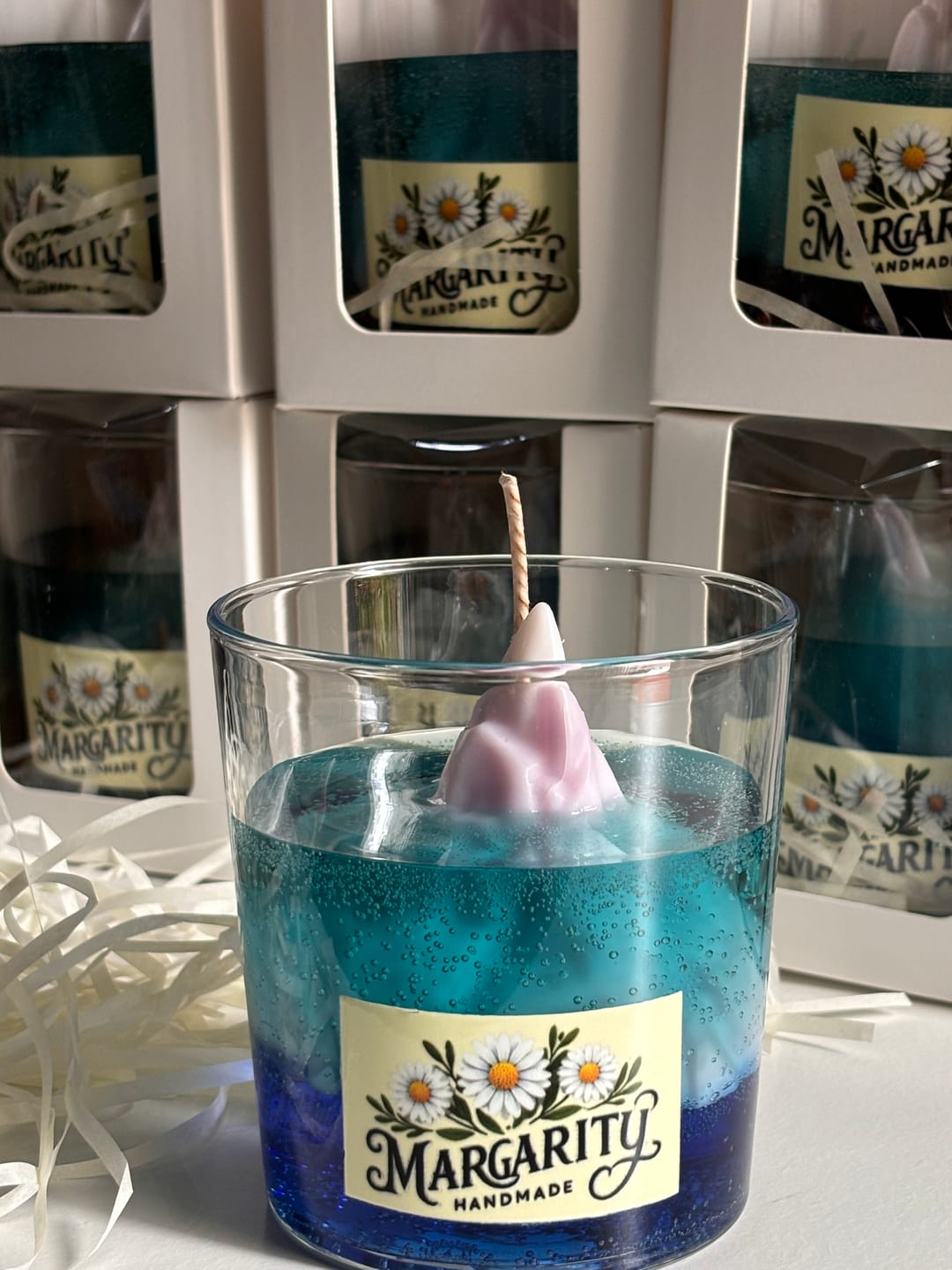 Customer photo review of Colorante líquido para velas AZUL