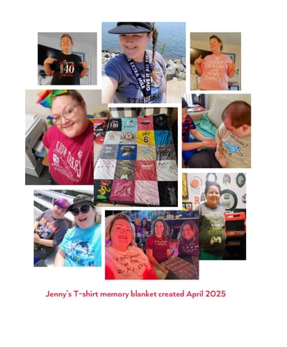 Customer photo review of Fuzz Monsta® T-Shirt Quilts