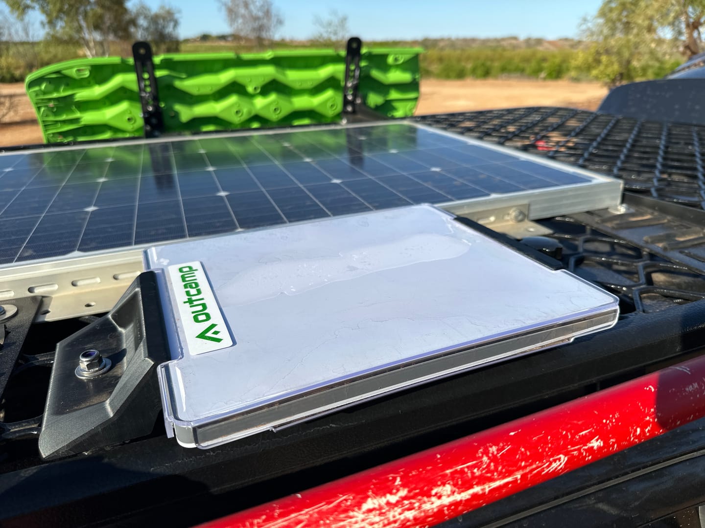 Customer photo review of Starlink Mini Roof Rack Mount