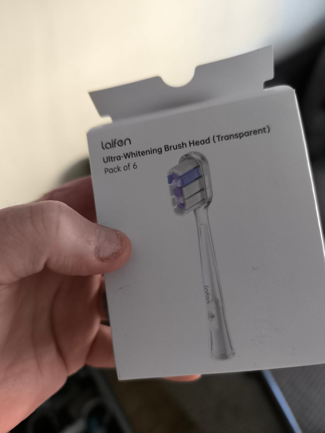 Customer photo review of Laifen Wave Toothbrush Heads