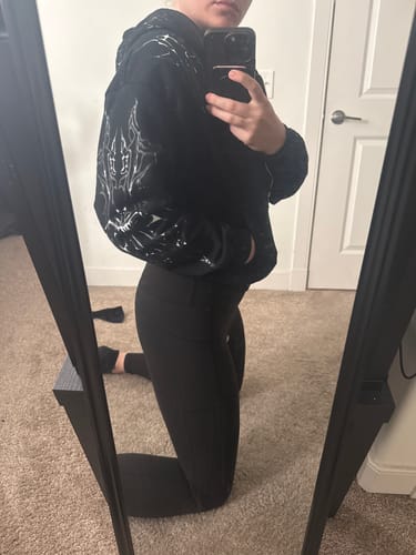 Customer photo review of Shadow Monarch Oversized Zip-up Hoodie [ECLIPSE]
