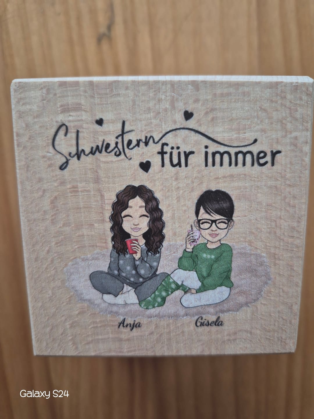 Customer photo review of Herzensmenschen - Personalisierter Kerzenwürfel
