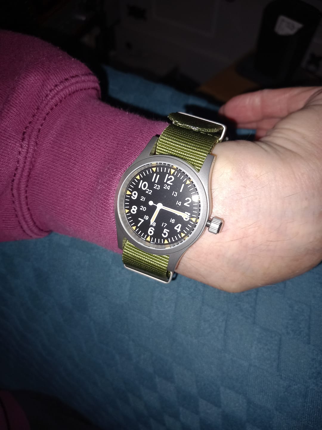 Customer photo review of The "Daily Beater" Field Watch