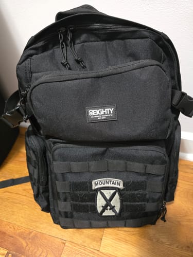 Customer photo review of 80Eighty® Commando Raven Backpack