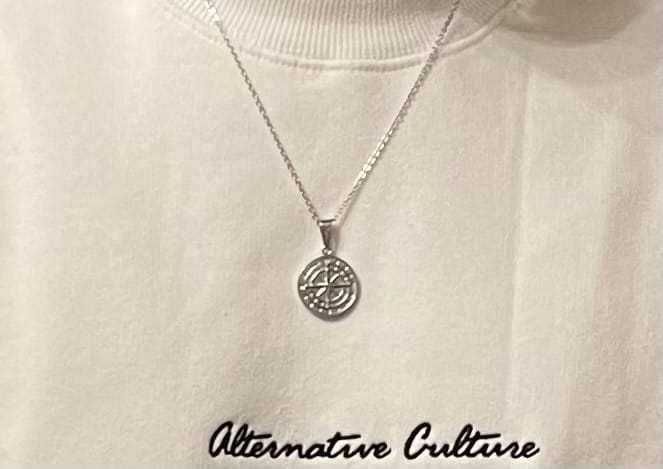 Customer photo review of "To My Son" - Compass Pendant
