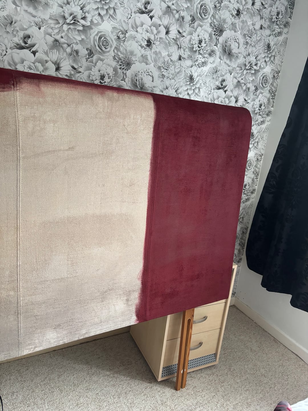 Customer photo review of Fabric Paint -- Maroon