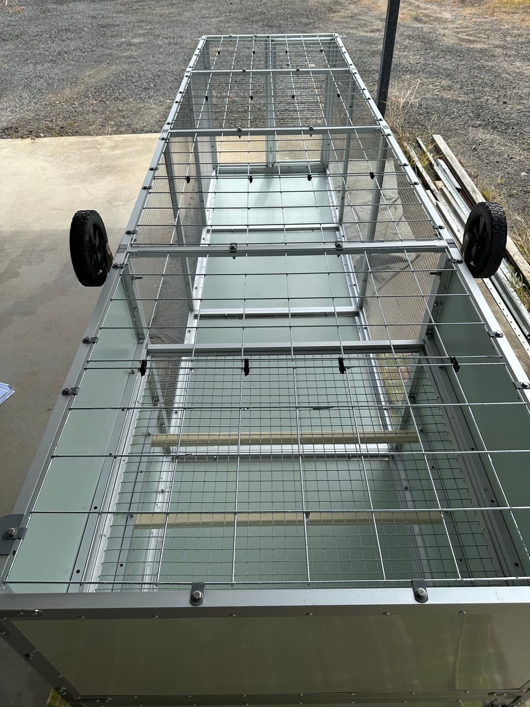 Customer photo review of Galvanised Mesh Floor for Chicken Coop
