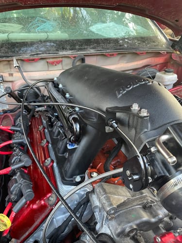 Customer photo review of Motion Raceworks 48" Throttle Cable w/ GM/Ford Pedal Attachment 18-141