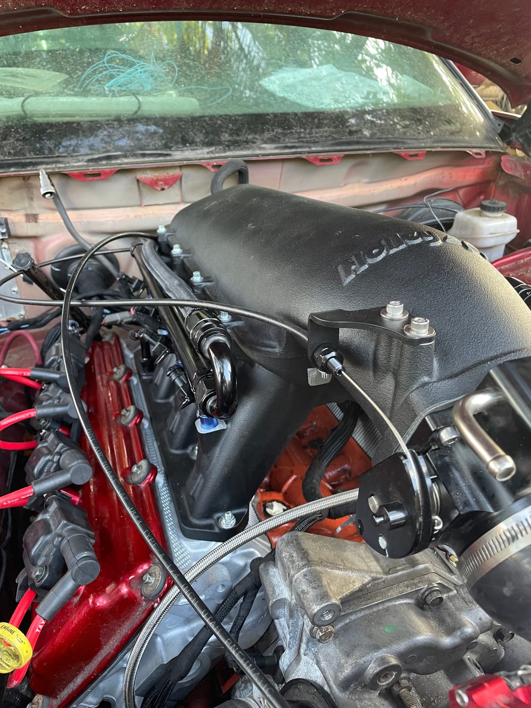 Customer photo review of Motion Raceworks 48" Throttle Cable w/ GM/Ford Pedal Attachment 18-141