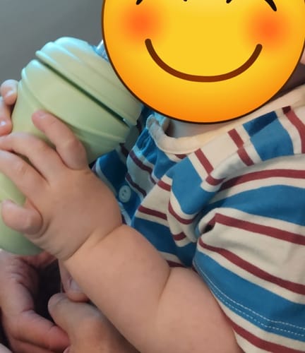 Customer photo review of Blue & Walnut Striped Organic Summer Romper