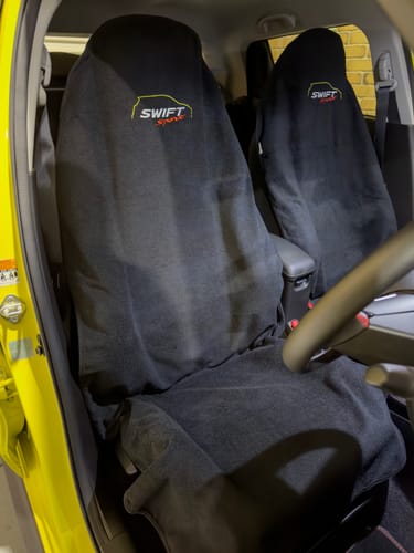 Customer photo review of Car Seat Cover with Digitised Logo