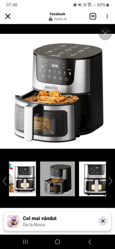 Customer photo review of Air Fryer Novio Grill & Fry
