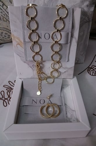 Customer photo review of CHOCKER LILIAN BAÑADO EN ORO + ARGOLLAS DE REGALO + ENVÍO GRATIS