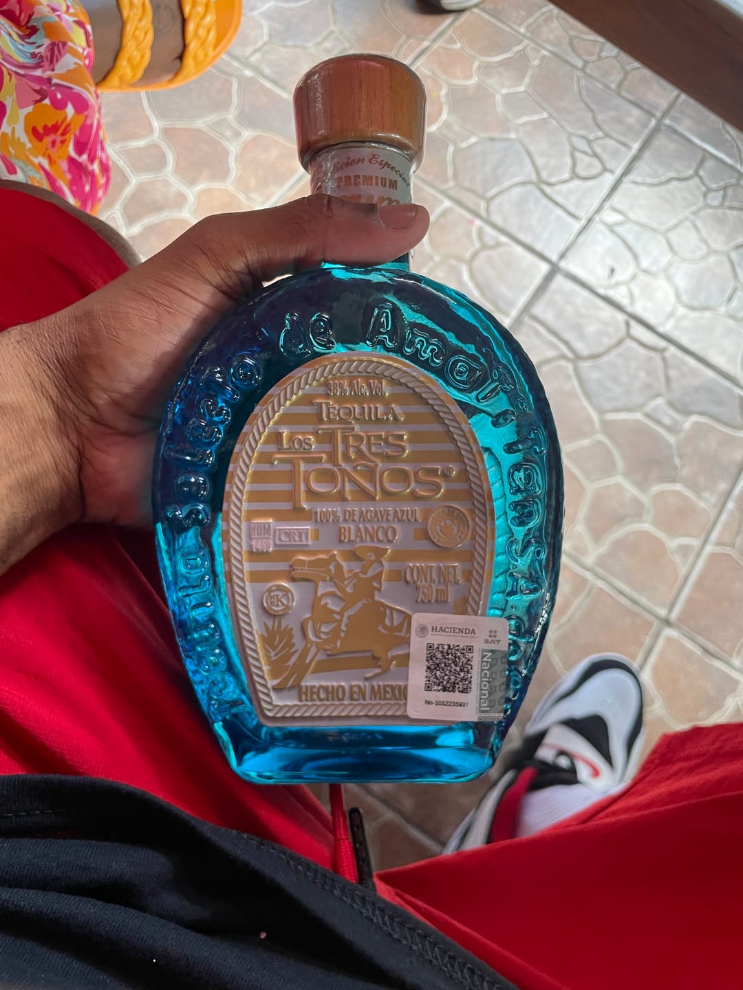 Customer photo review of Tequila Los Tres Tonos Blanco (750ml)