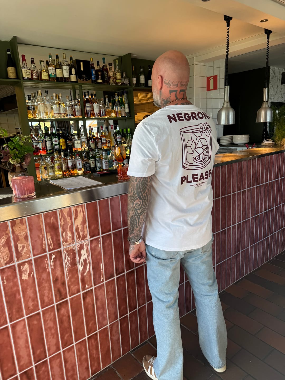Customer photo review of The Negroni Pls. Organic T-shirt