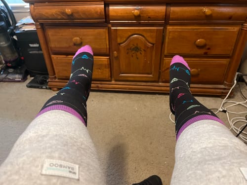 Customer photo review of Premium Bamboo Knee Sleeve