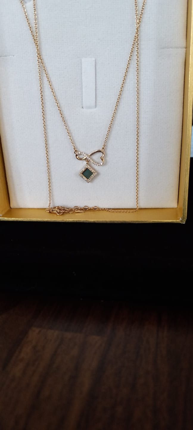 Customer photo review of Eternal Love Necklace