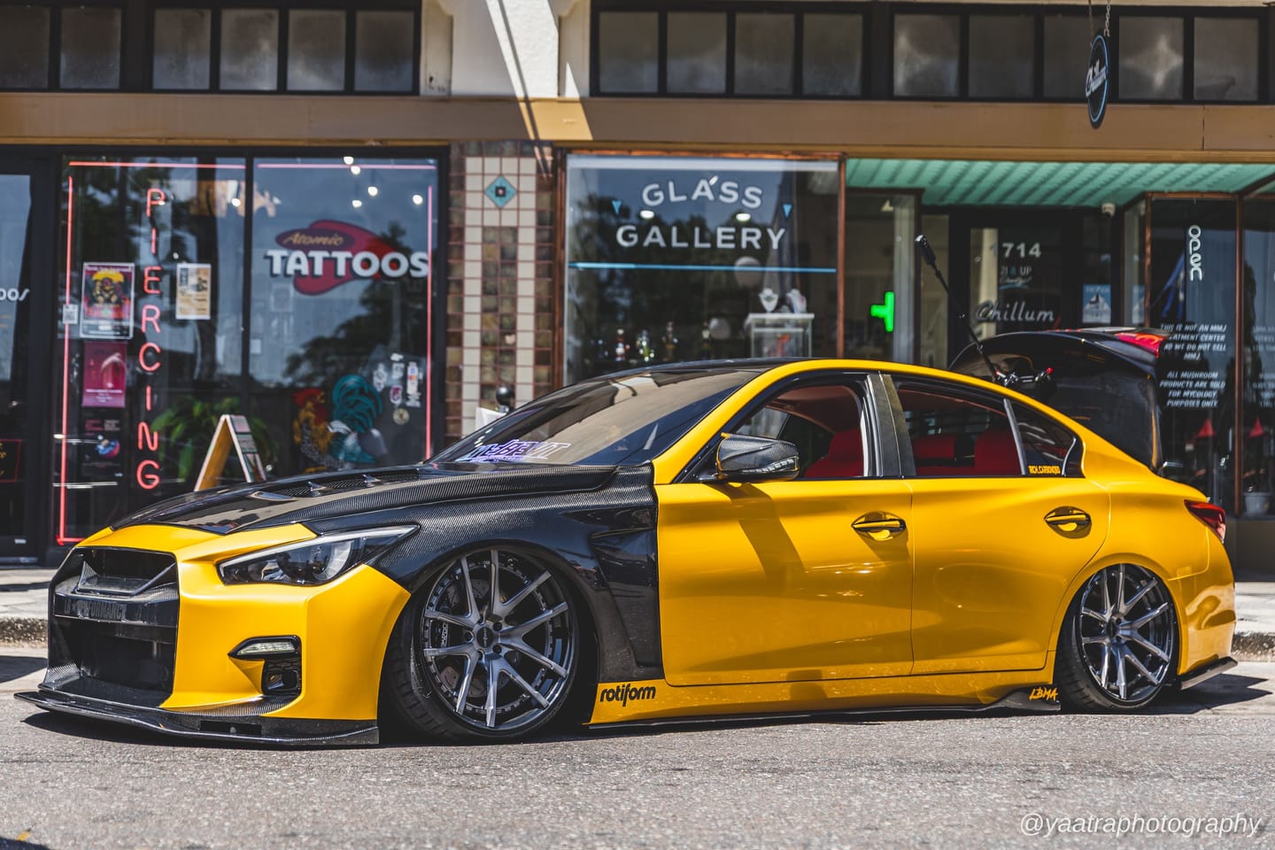 Customer photo review of Glossy Metallic Golden Yellow Vinyl Wrap