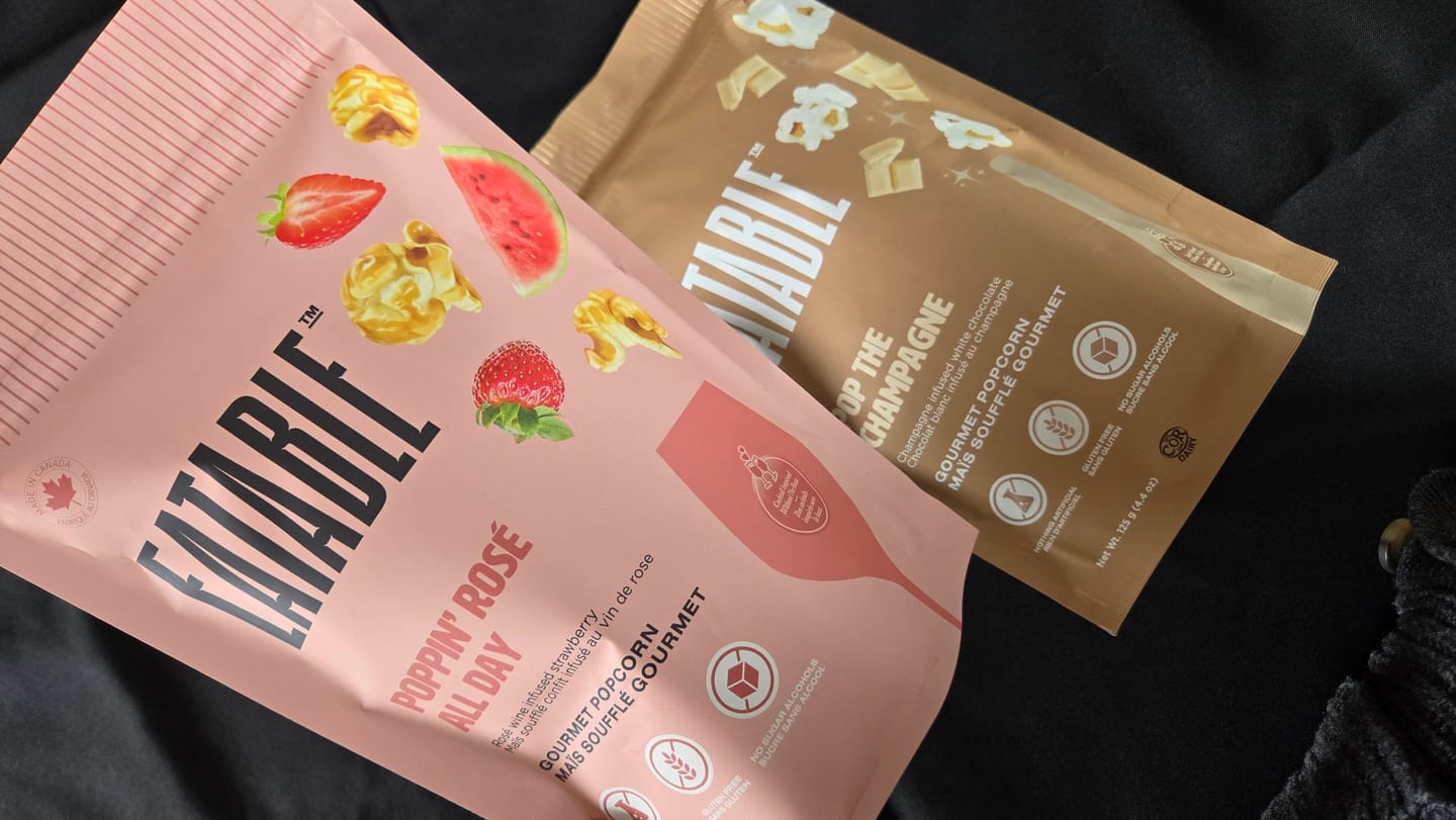 Customer photo review of Poppin' Rosé All Day (4.4oz) - Wine Infused Caramel Popcorn