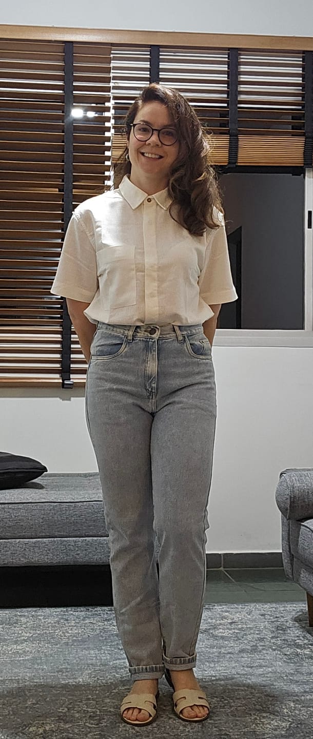 Customer photo review of Camisa Jambo Off White