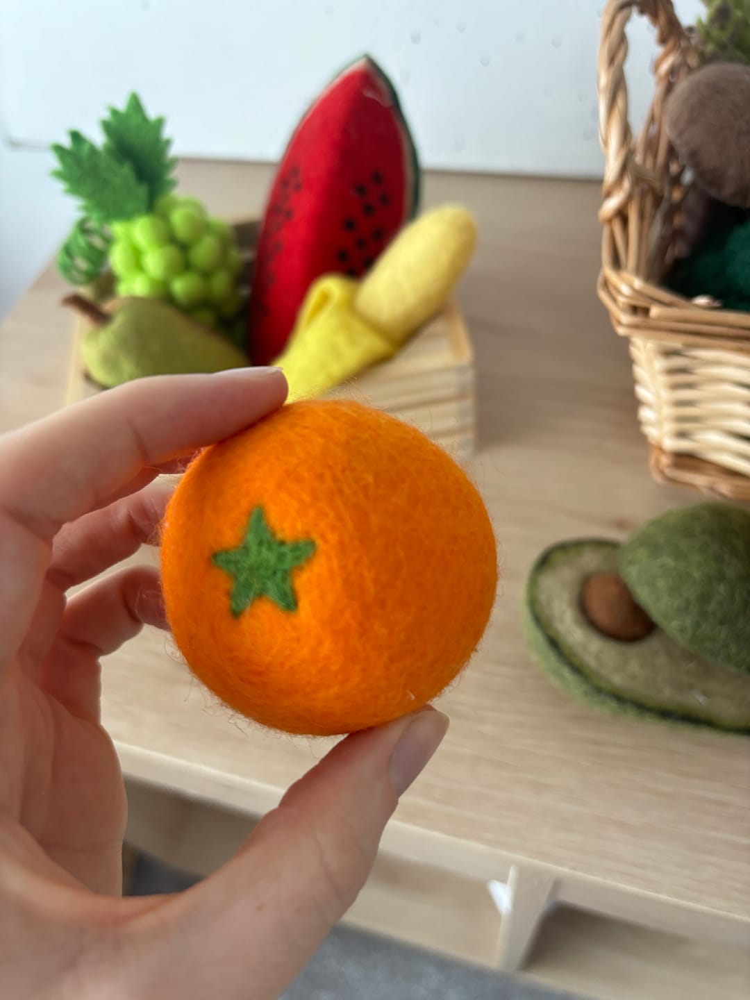Customer photo review of Felt Orange