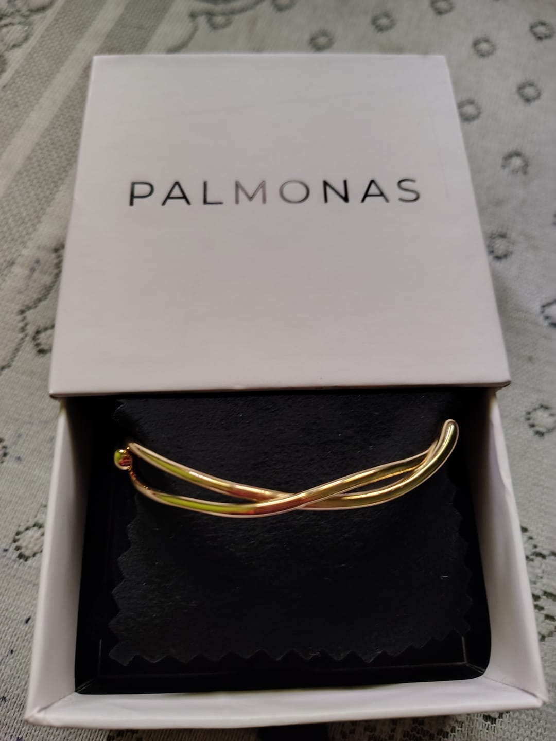 Customer photo review of Twisted Gold Cuff Bracelet