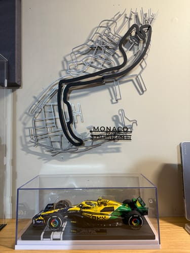 Customer photo review of Circuit de Monaco Metal Wall Art
