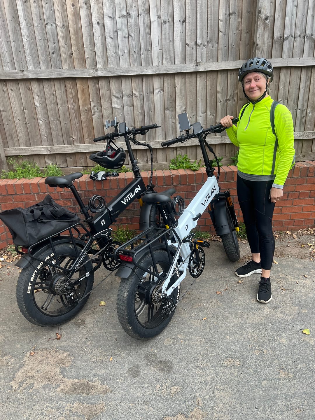 Customer photo review of I7 Pro Folding Full Suspension Electric Bike