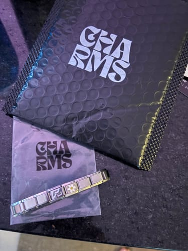 Customer photo review of Italian Charm Bracelet