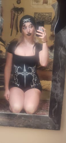 Customer photo review of Women's Void Tech™  Twilight's Embrace Bodysuit [VOID BLACK]