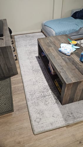 Customer photo review of The Mellow Mat v2® Designer Print | Silver Mist (Soft Touch Sensory Tatami Rug) PR01