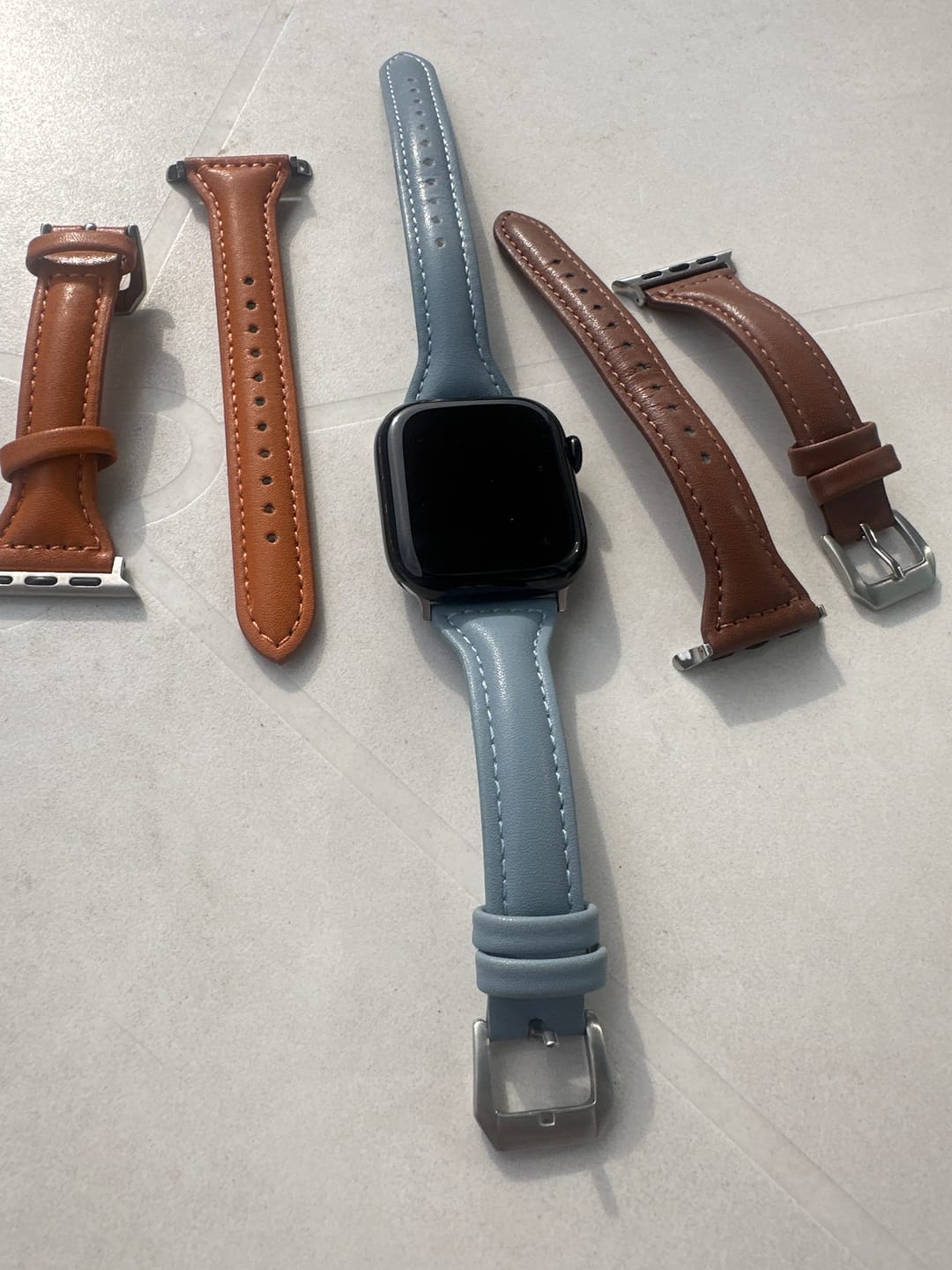 Customer photo review of Apple Watch Lederband "Dublin"
