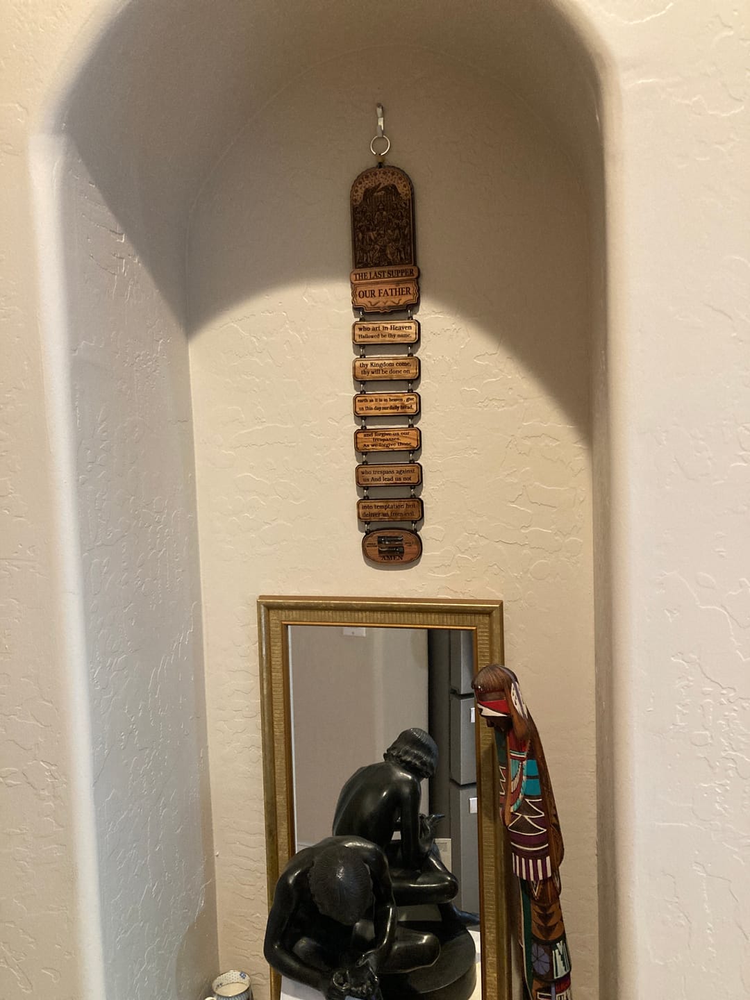 Customer photo review of Lord's Prayer and Last Supper Wall Hanging – Crafted in the Holy Land