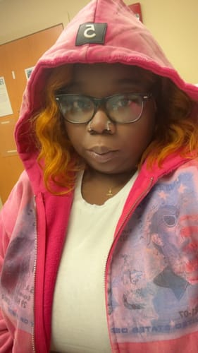 Customer photo review of "FU" THUG PINK ZIP UP